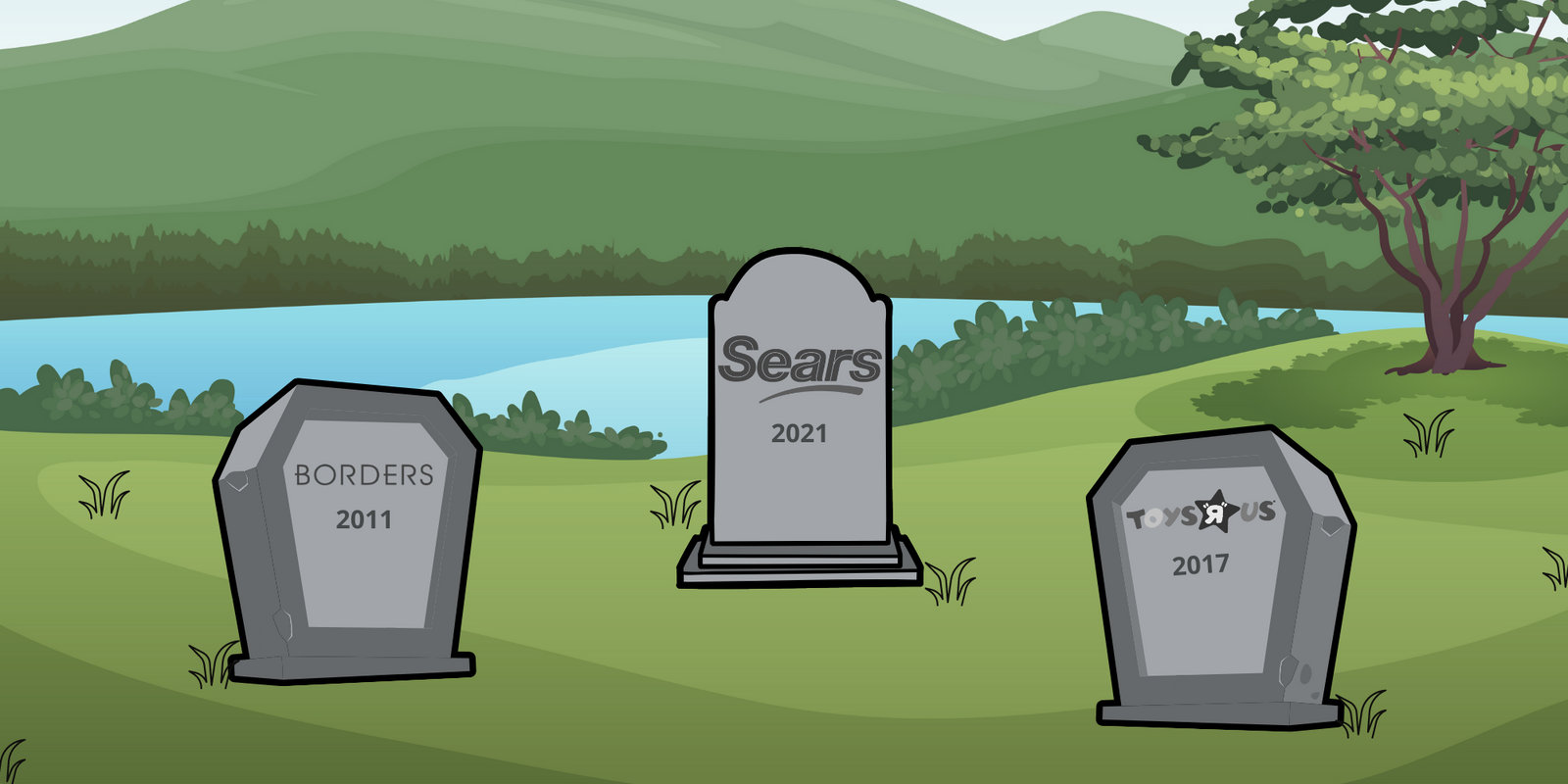 Graveyard of stores out of business